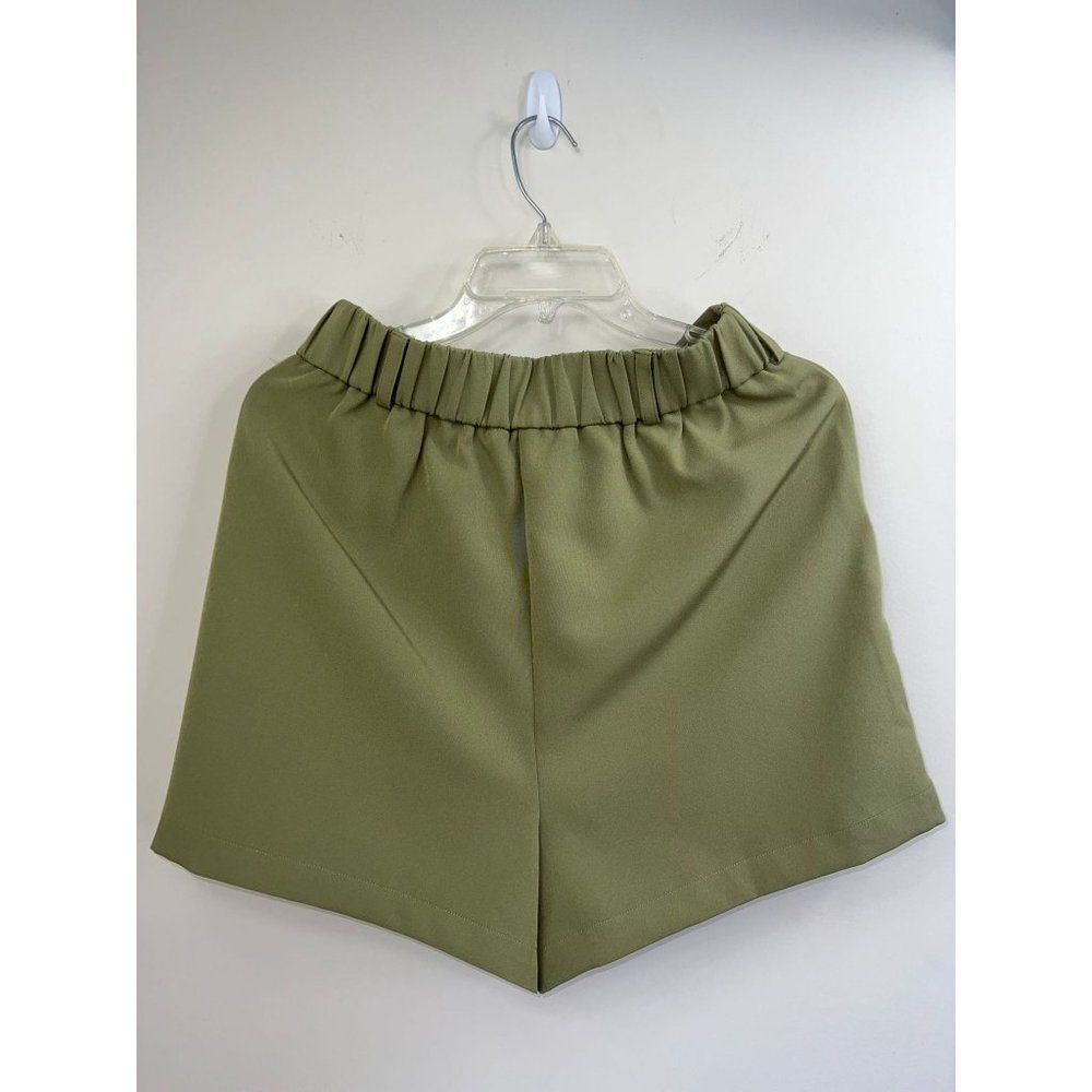 WALTER BAKER Army Green Front Pleated Elasticized Waist Savannah Shorts … - Picture 4 of 4